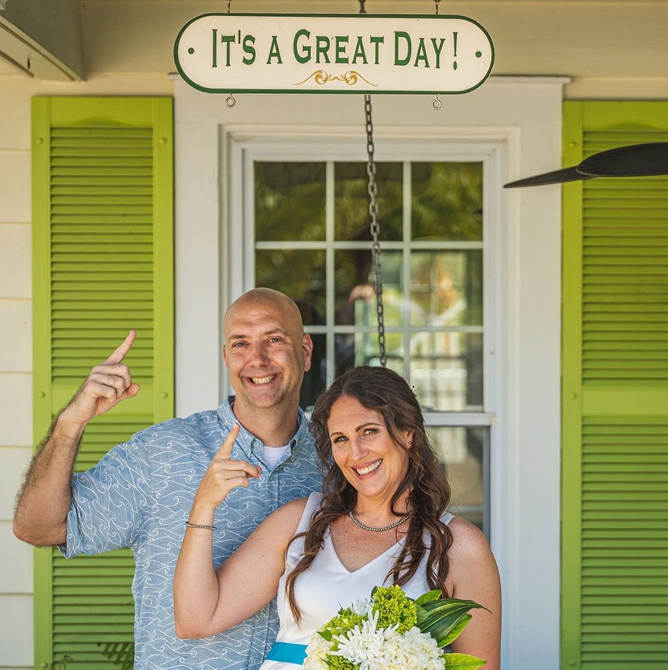 Mark and Meghan at one of their STR properties